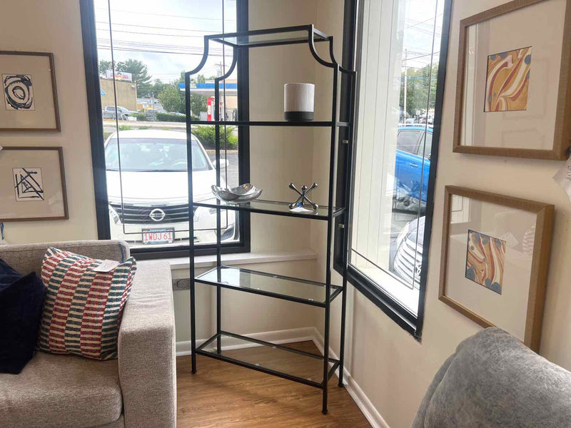 Black Metal Etagere