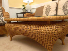 Lane Venture Natural  Wicker Sofa,Chair& Ottoman & Cocktail Table Set