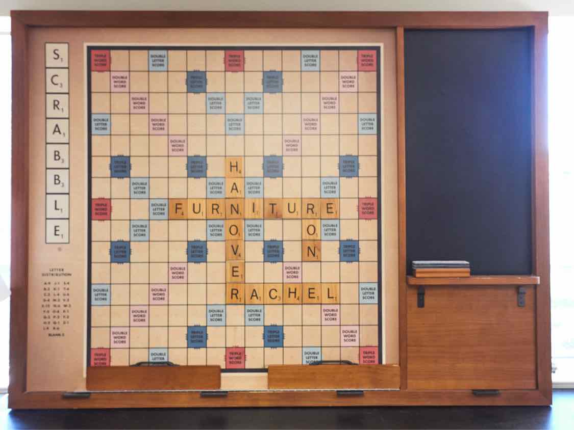 Restoration Hardware Giant  Scrabble Board Wall Decor