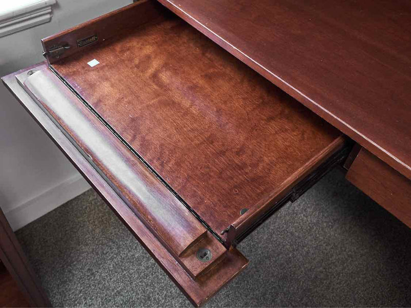 Basset Cherry Desk With Hutch Top