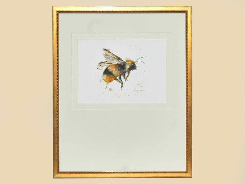 'Bee 1' in Gold Frame