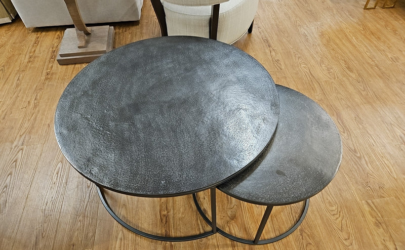 Pottery Barn Pair of 'Duke'  Nesting Cocktail Tables