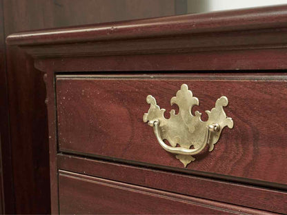 Drexel  Solid Mahogany 9 Drawer Dresser with Carved Fan Drawer