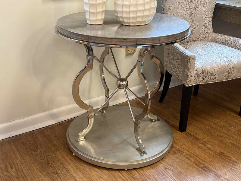 Rosdorf Park Gray Lacquer 'Delahunt' Accent Table