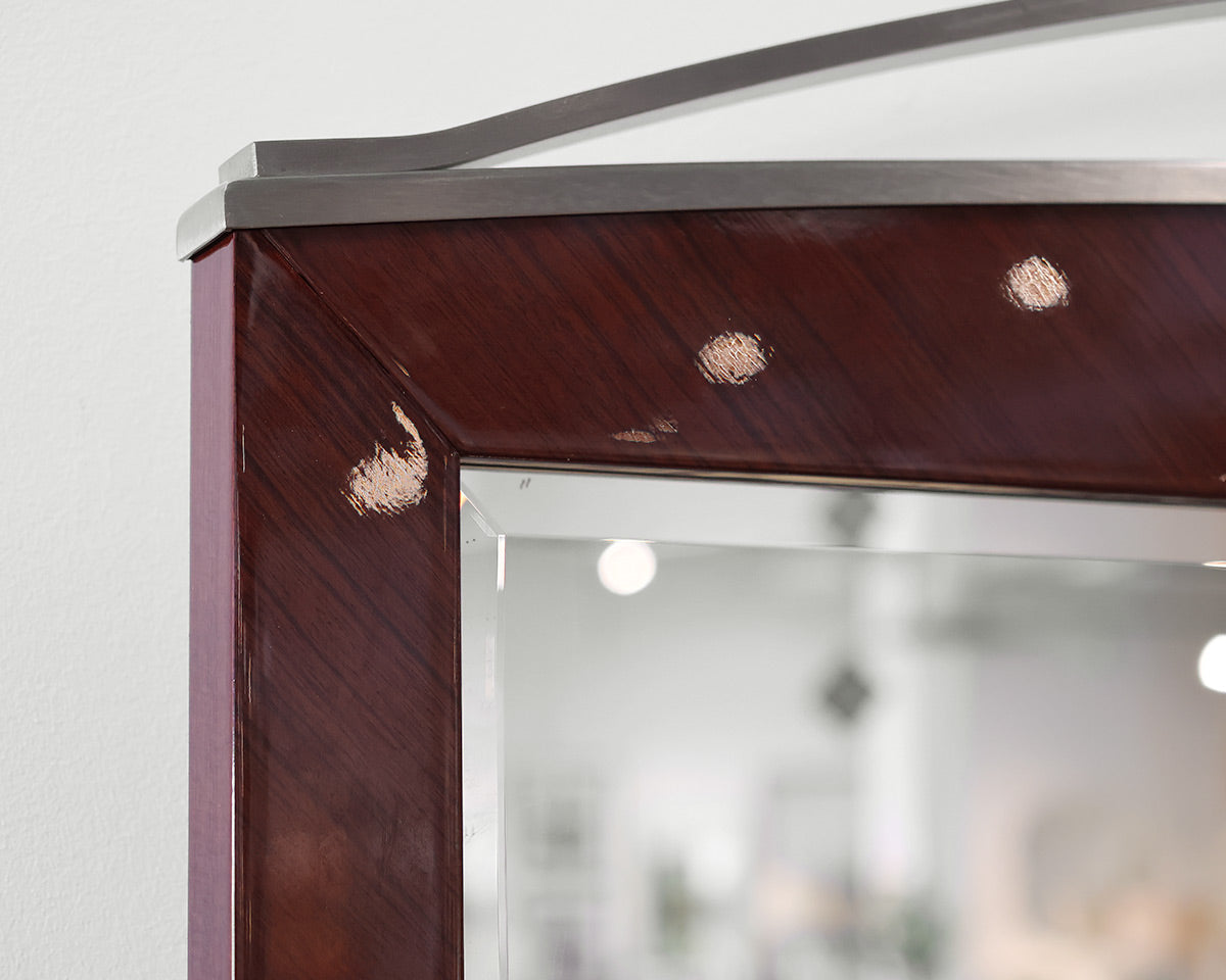 Rosewood Lacquer Dresser with Mirror