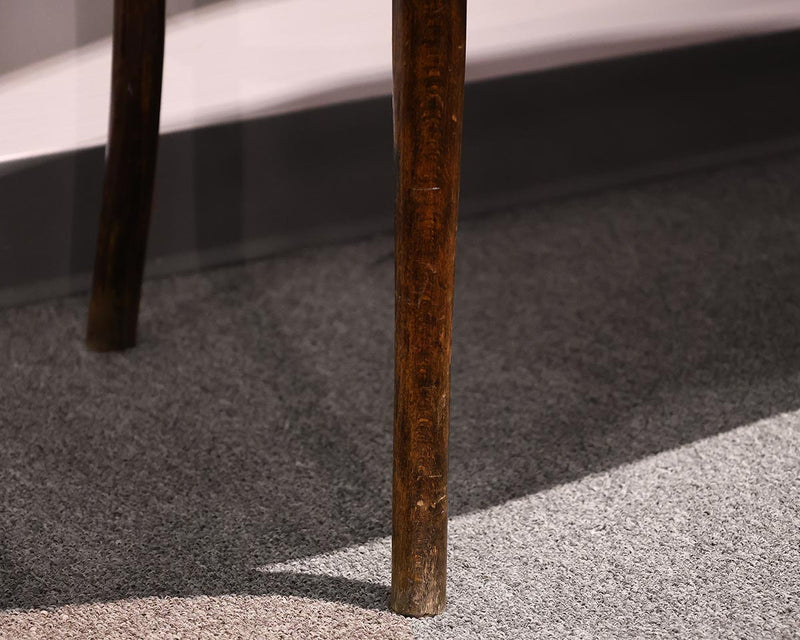 Antique Inlaid Bentwood  Bench with Shell Motif