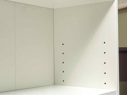 White Laminate 3 Shelf Bookcase