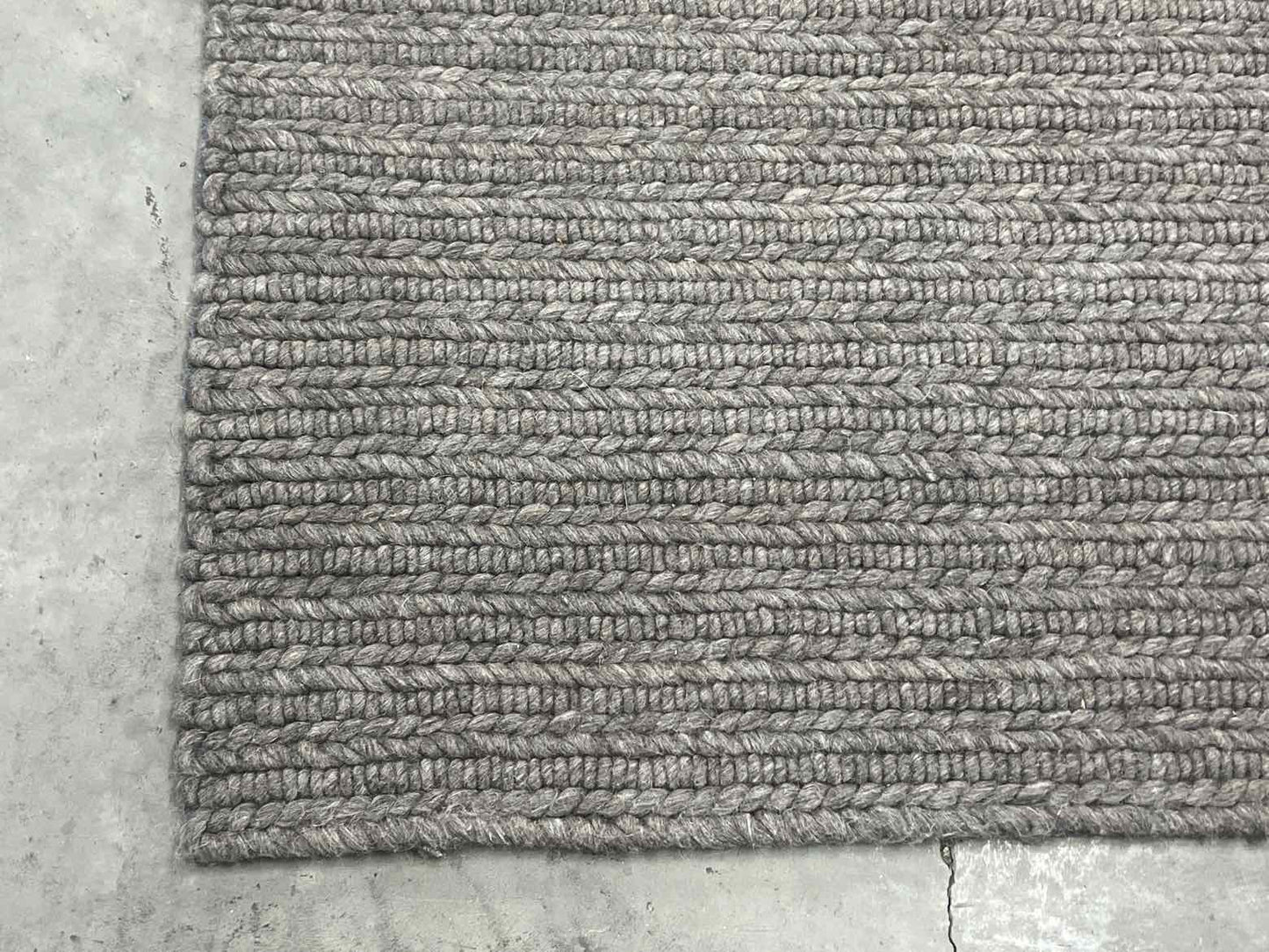 Stark Border Berber Rug