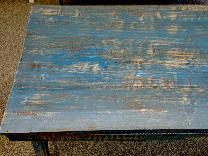 Rustic Console Table in Blue