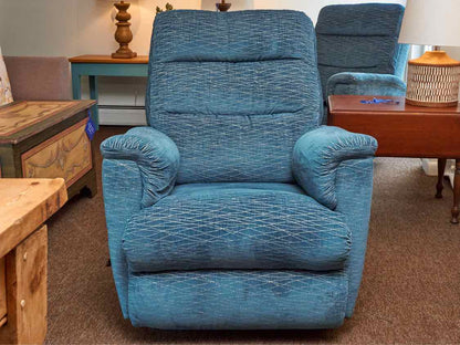 La-Z-Boy  Rocker Recliner In Light Blue Upholstery