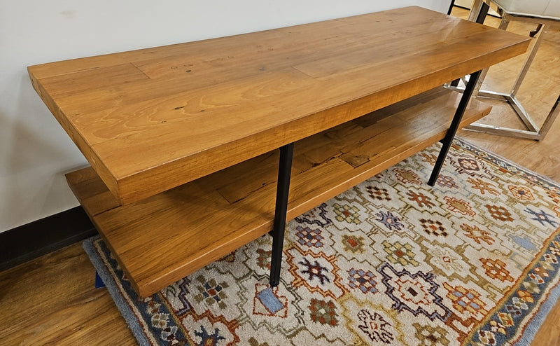 Wood Topped Accent Table