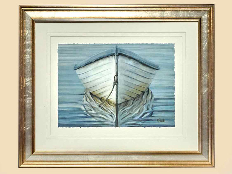 'Row Boat 1' in Silver Frame