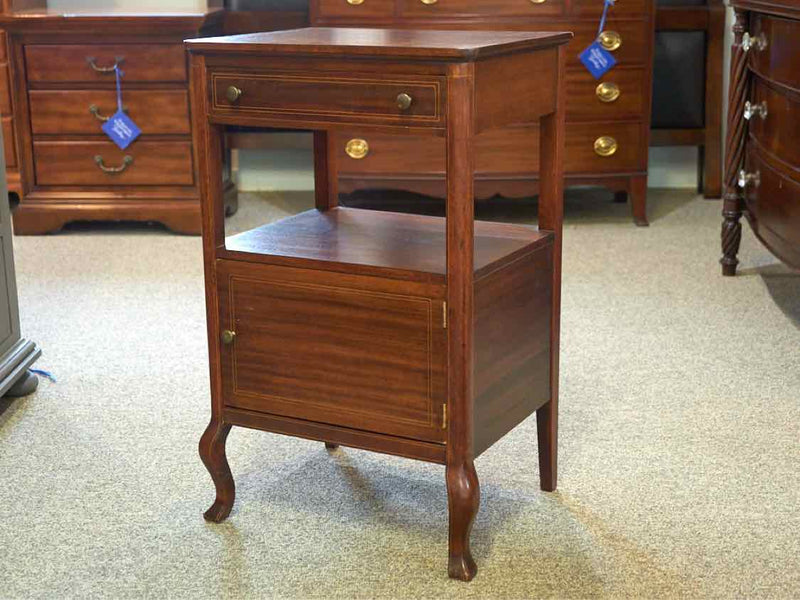 Mahogany Cabriole Leg Nightstand