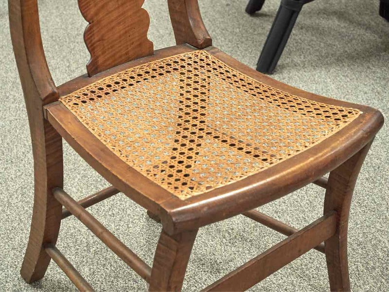 Tiger Maple Splat Back Dining Chair