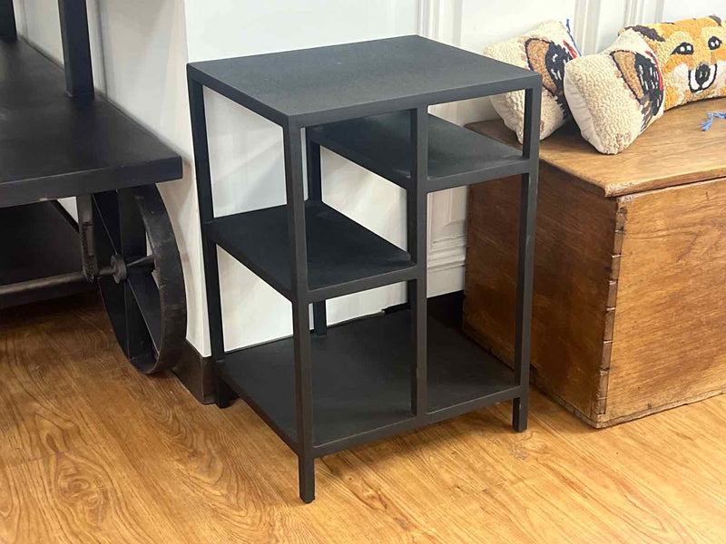 Pottery Barn Black Iron Side Table