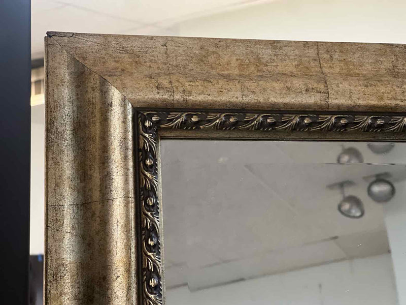 Antiqued Floor Mirror w/ Stand