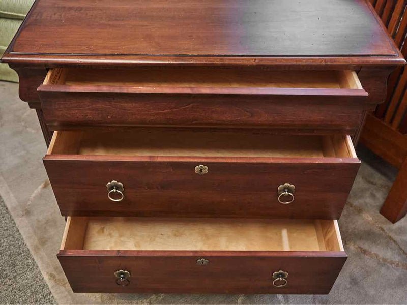 Ethan Allen  British Classic Cherry 3 Drawer Nightstand