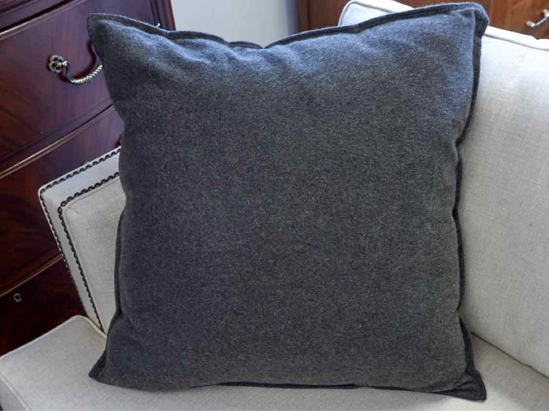 Charcoal Cashmere Accent Pillow