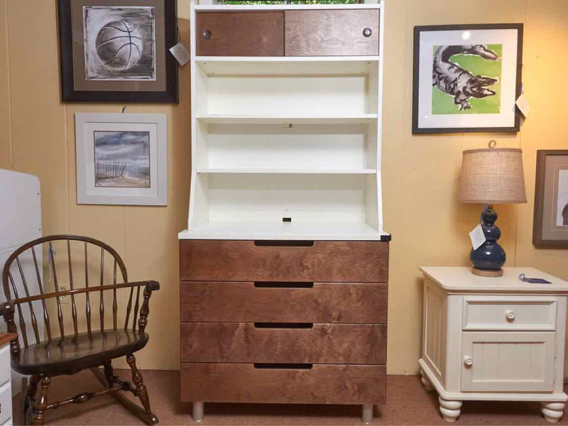 Simply Baby Furniture 4 Drawer 4 Shelf  Bookcase  Chest