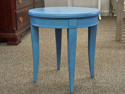 Pair of  Mahogany Side Table with French Blue Finish