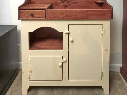 Pale Yellow Wash Finish Pine Dry Sink