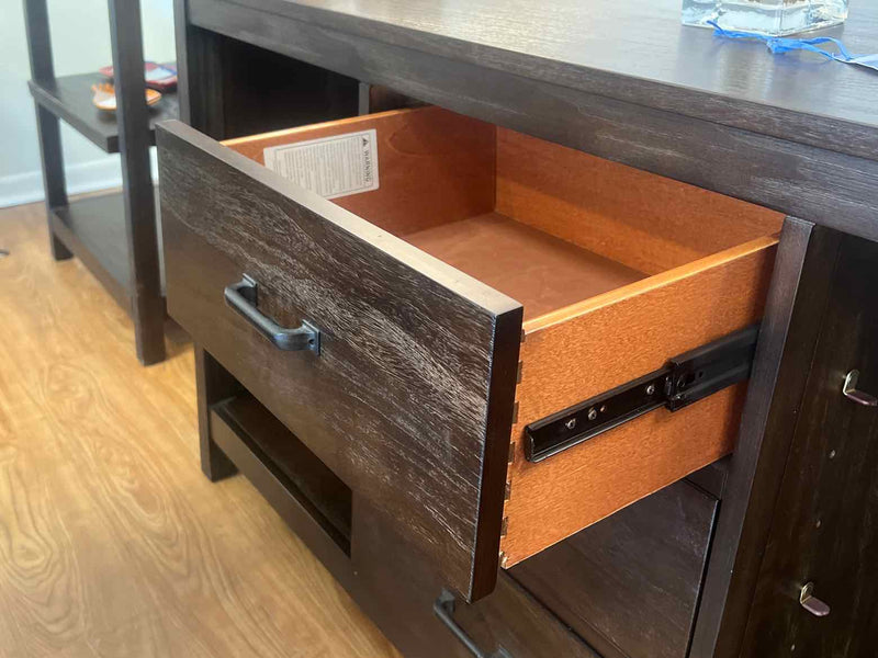 Dark Oak Media Console