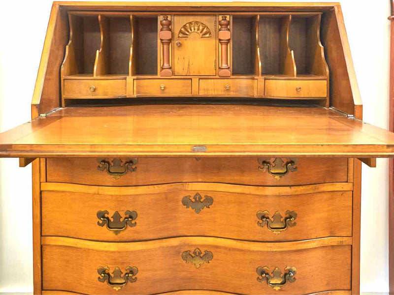 Maddox Furniture Serpentine Front  Secretary Desk