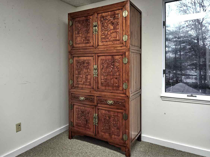 Rustic Asian Inspired Armoire