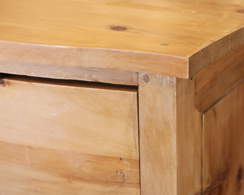 Double Dresser with 6 Drawers in Scrubbed Pine