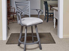 Callee Iron  Swivel Counter Stool In 'Gun Metal Finsih