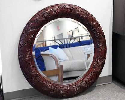 Ethan Allen British Classics Leaf Carved Mirror