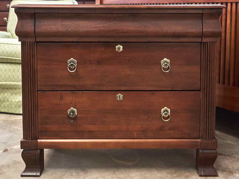 Ethan Allen  British Classic Cherry 3 Drawer Nightstand