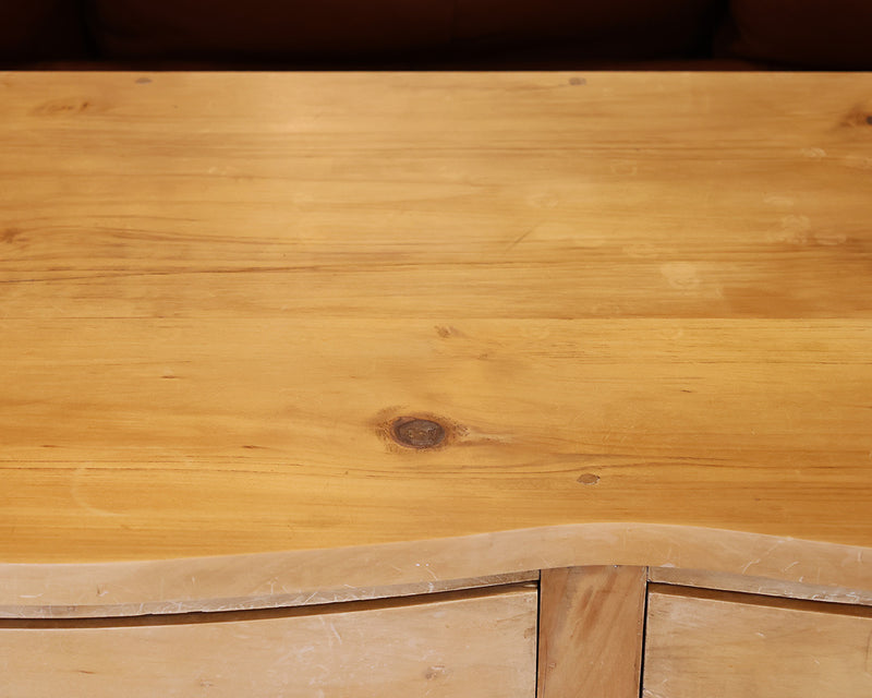 Double Dresser with 6 Drawers in Scrubbed Pine