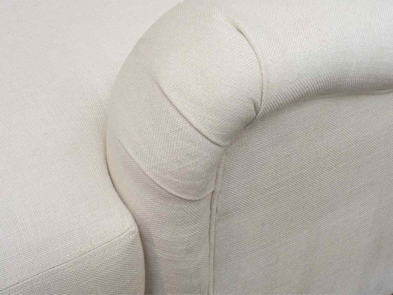 Pottery Barn Off White Upholstered Chaise Includes Toss Pillow