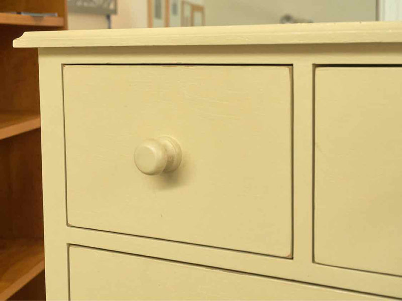 Custom Painted Tan Six Drawer Dresser