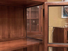 Cherry 2 Glass Door 3 Shelf Display Cabinet