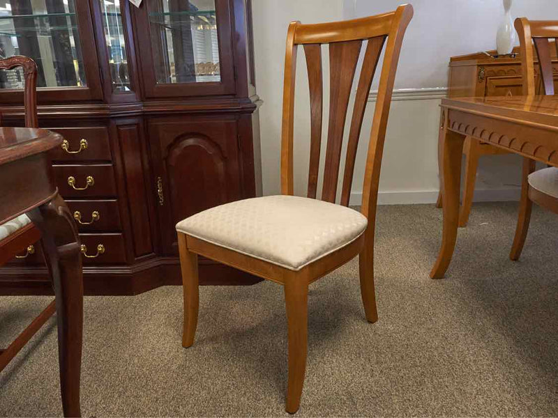 Stanley 'Capri' 2 Tone Maple & Mahogany Table & 6 'Capri' Chair Set