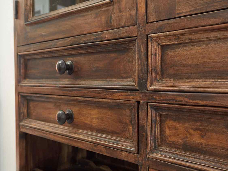 Rustic Bar Cabinet W/ Wine Storage