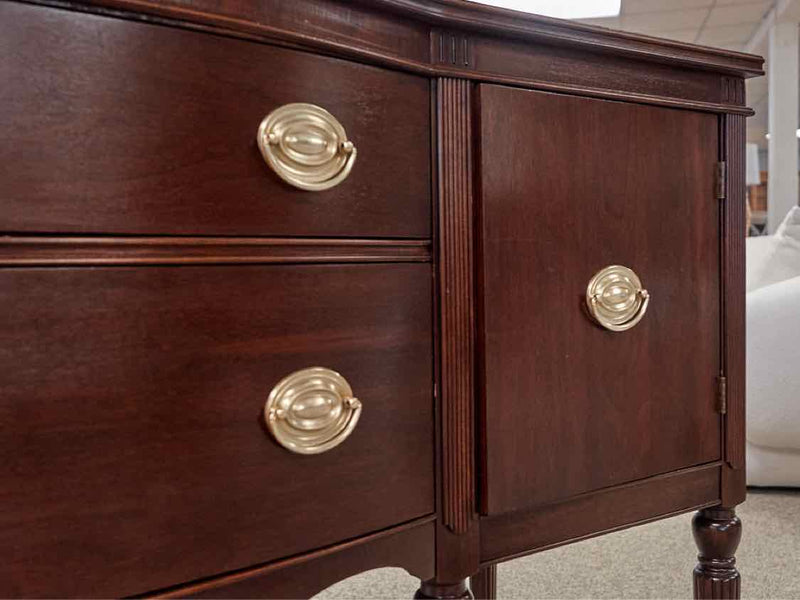 Mahogany Sideboard w/ Fluted Details