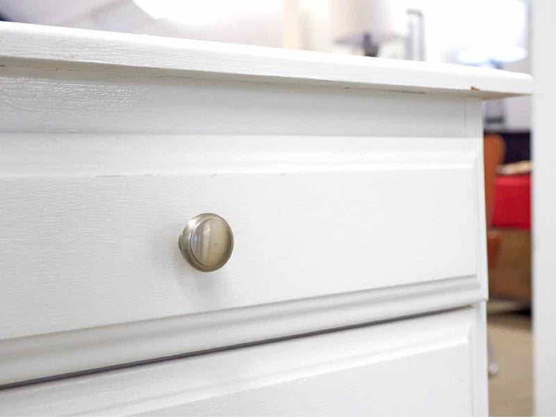 White Three Drawer Dresser