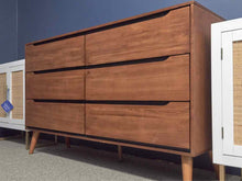 MCM Cherry Six Drawer Dresser