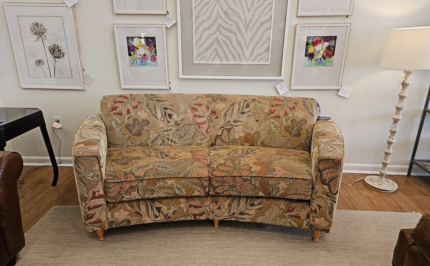 Carter Curved Floral Sofa