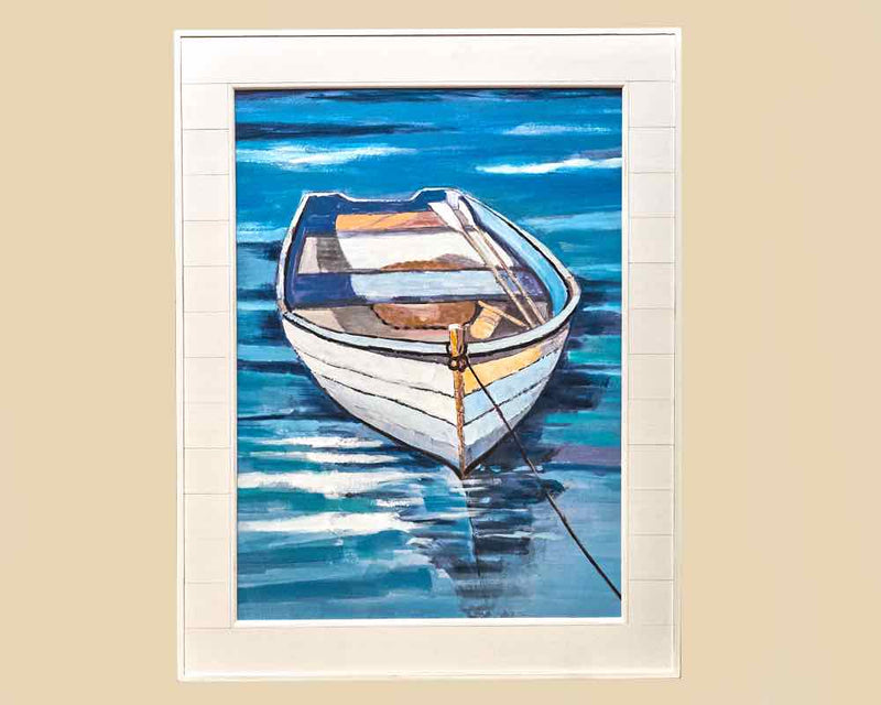 Coastal  Jon Boat (FAC91) Framed Art