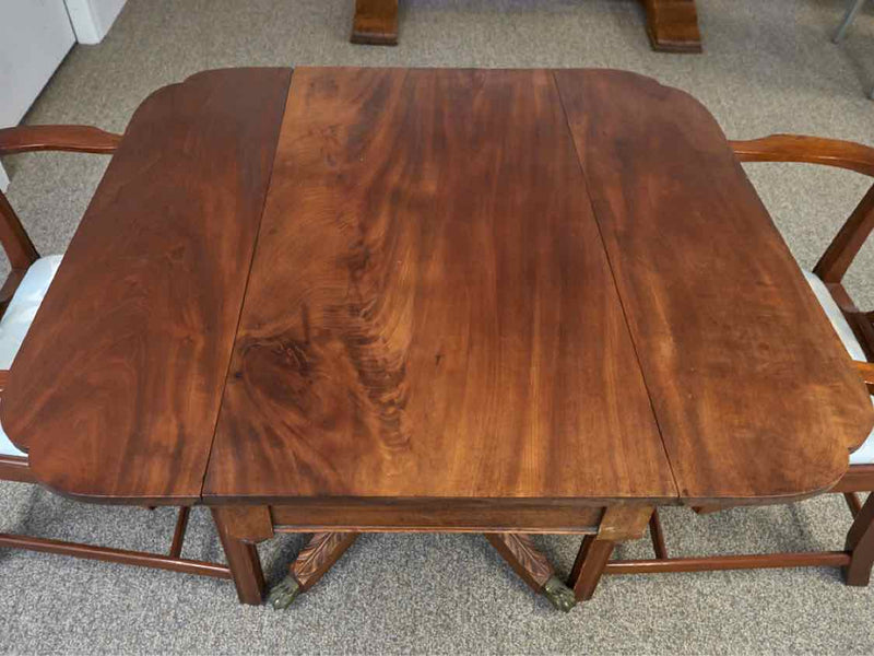 Mahogany Drop Leaf Dining Table