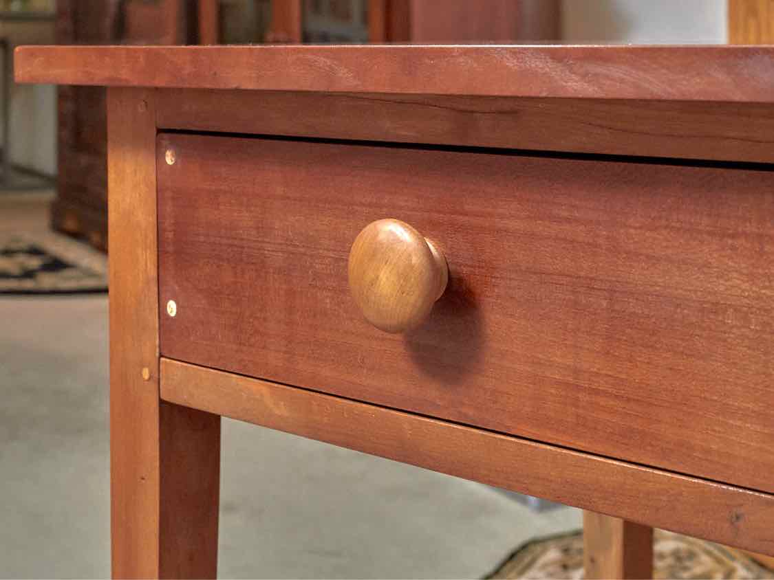 Solid Cherry 1 Drawer Shaker Style Legs Side Table