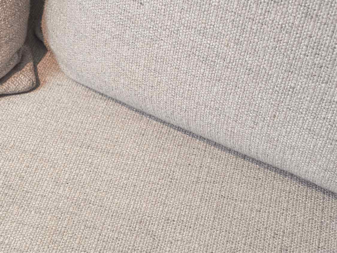 Italia  "Heather Grey' Bench Cushion 3 Back Cushions Sofa