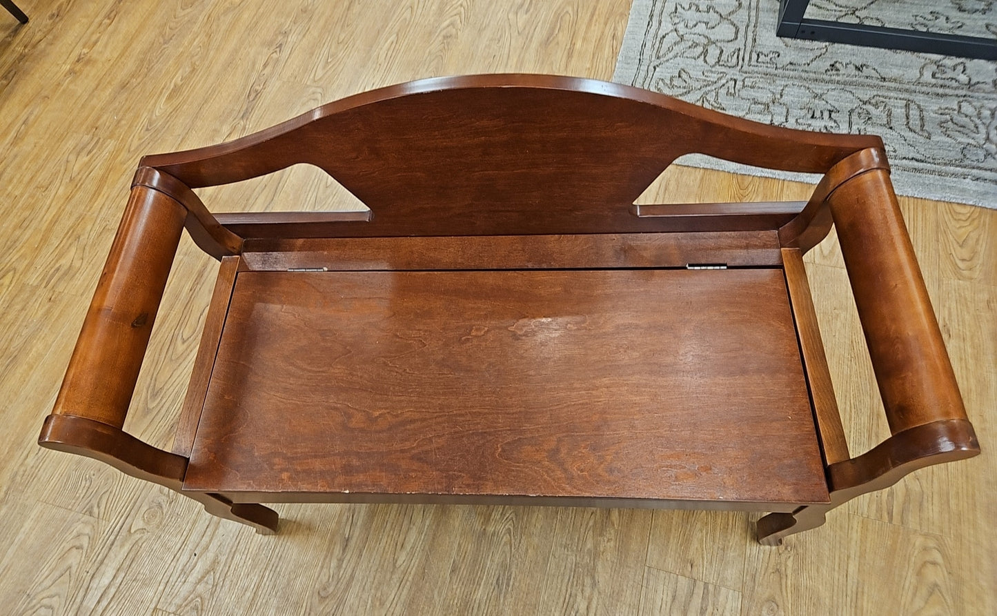 Cherry Bench with Storage