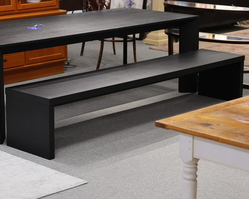 Confalonieri Dining Bench in Black Finish