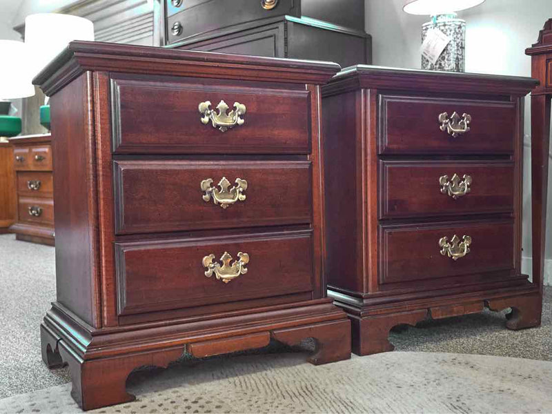 Pair of American Drew Cherry Nightstands