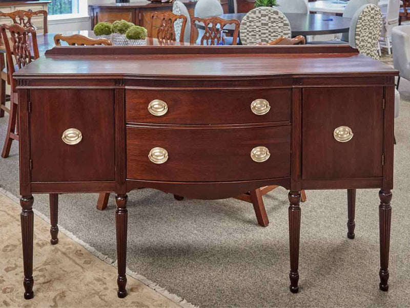 Mahogany Sideboard w/ Fluted Details